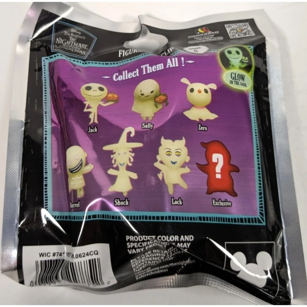Monogram The Nightmare Before Christmas Figural Glow Bag Clip Series 8 Blind Bag